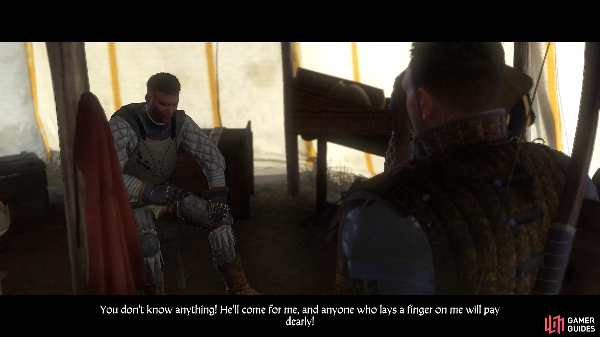 Even if you manage to persuade Erik in most dialogue options, you will not be able to get everything out of him. 