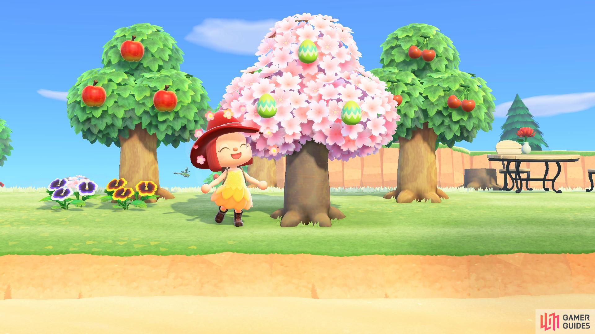 Wood Eggs spawn on trees!