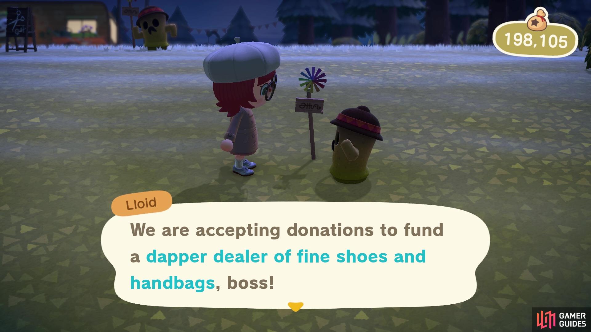 You’ll need 100,000 Bells for Kick’s shop!