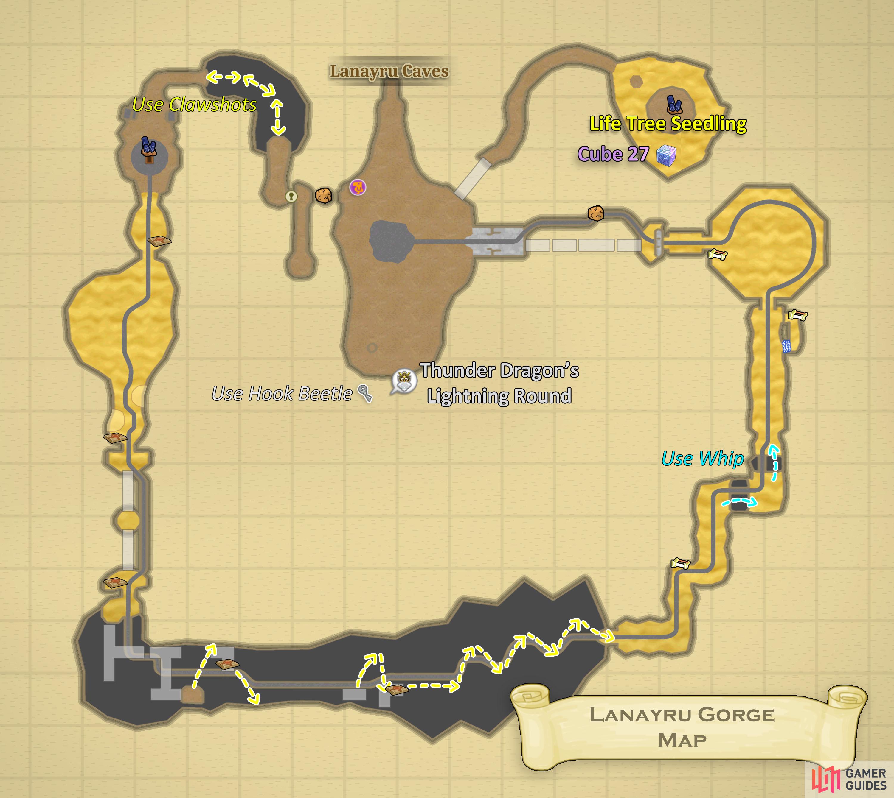 Map of Lanayru Gorge.