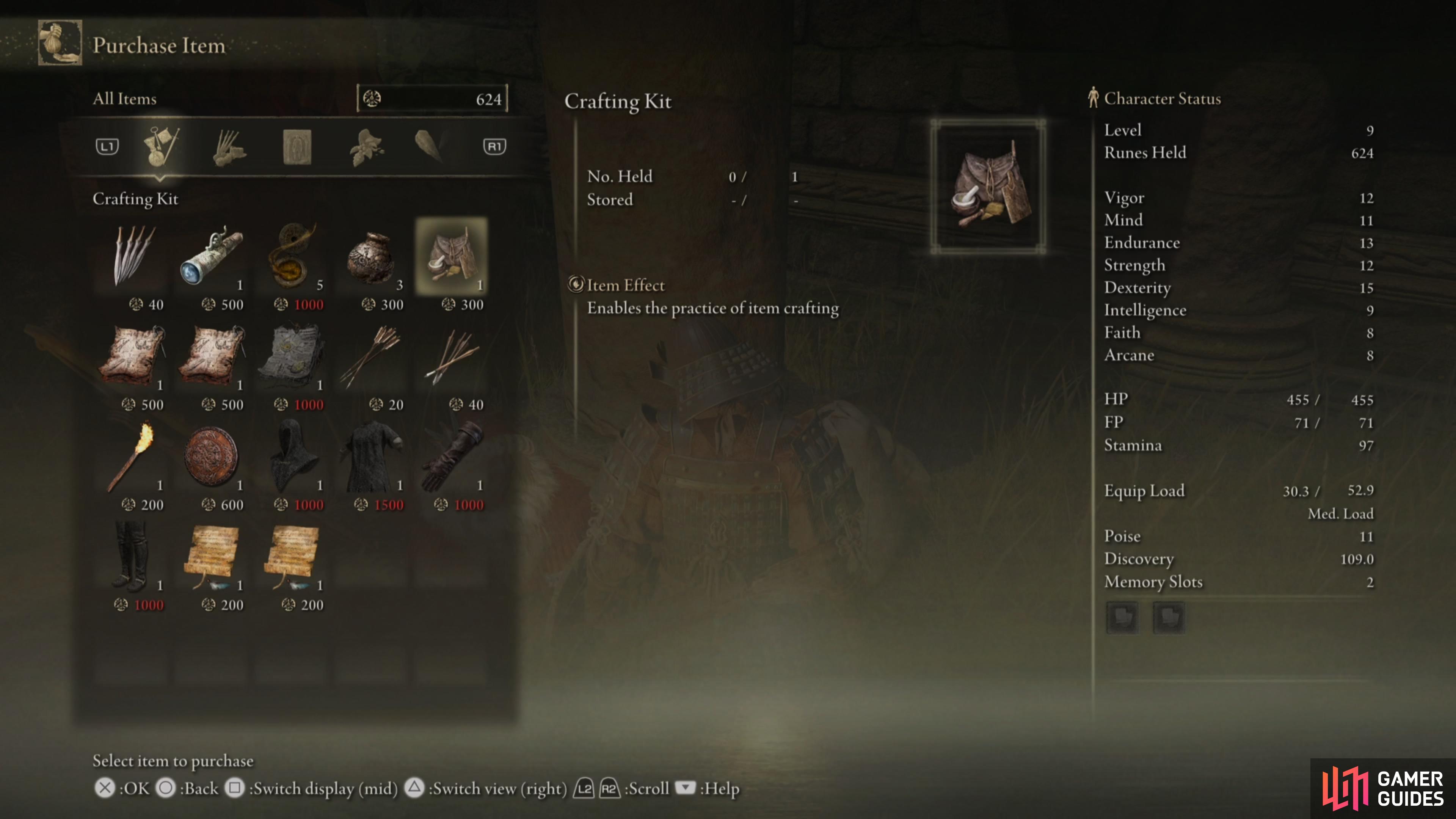 Don’t miss out on purchasing the Crafting Kit.