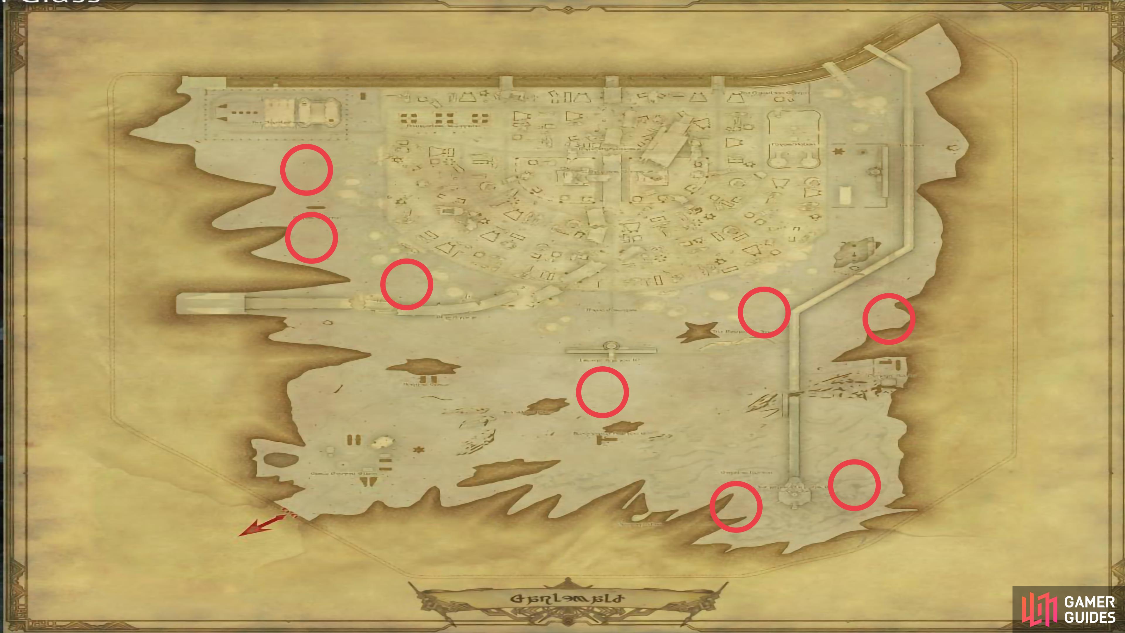 Aegeiros Spawn Locations.