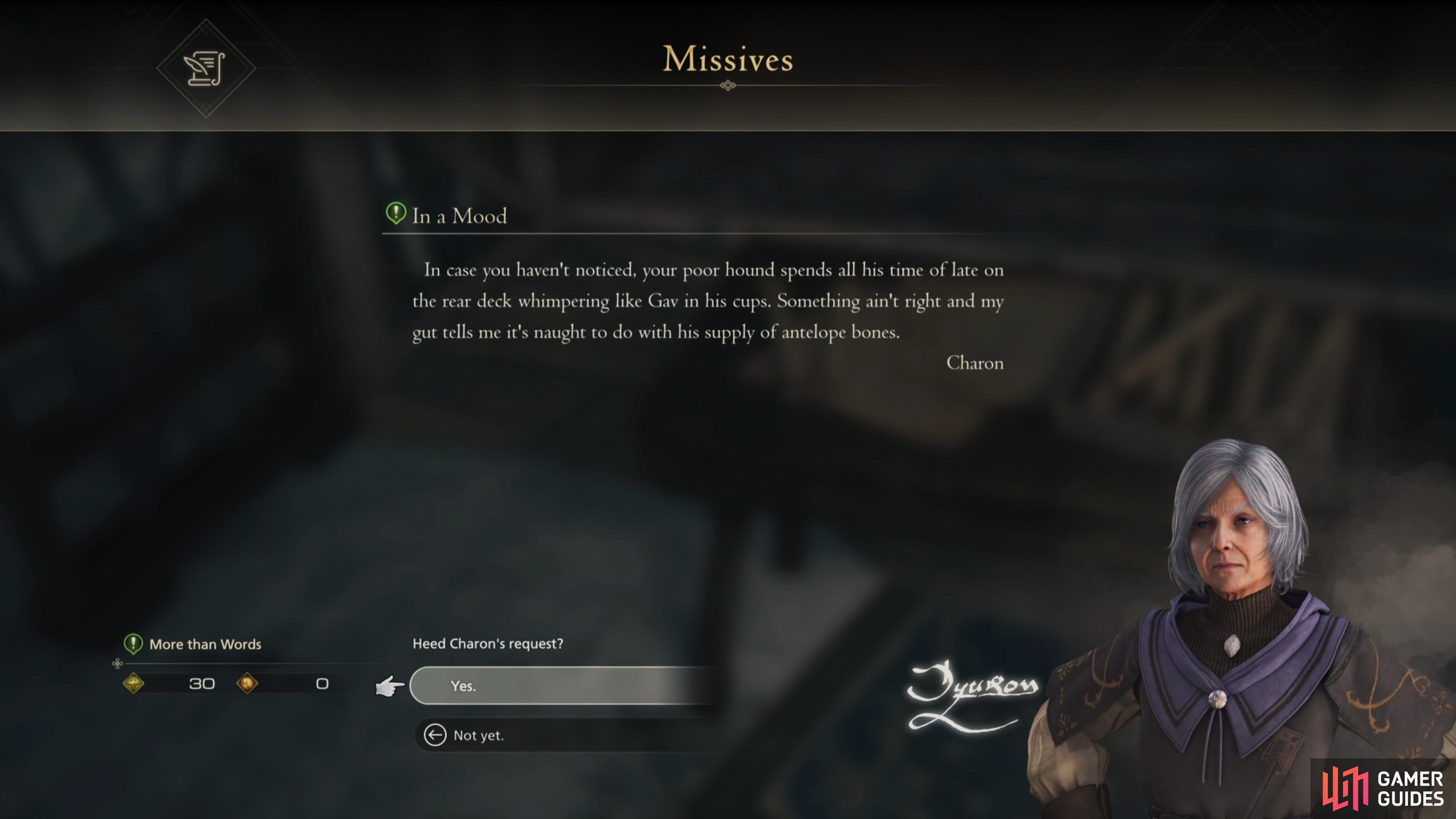 Read the In a Mood Letter to begin this quest.