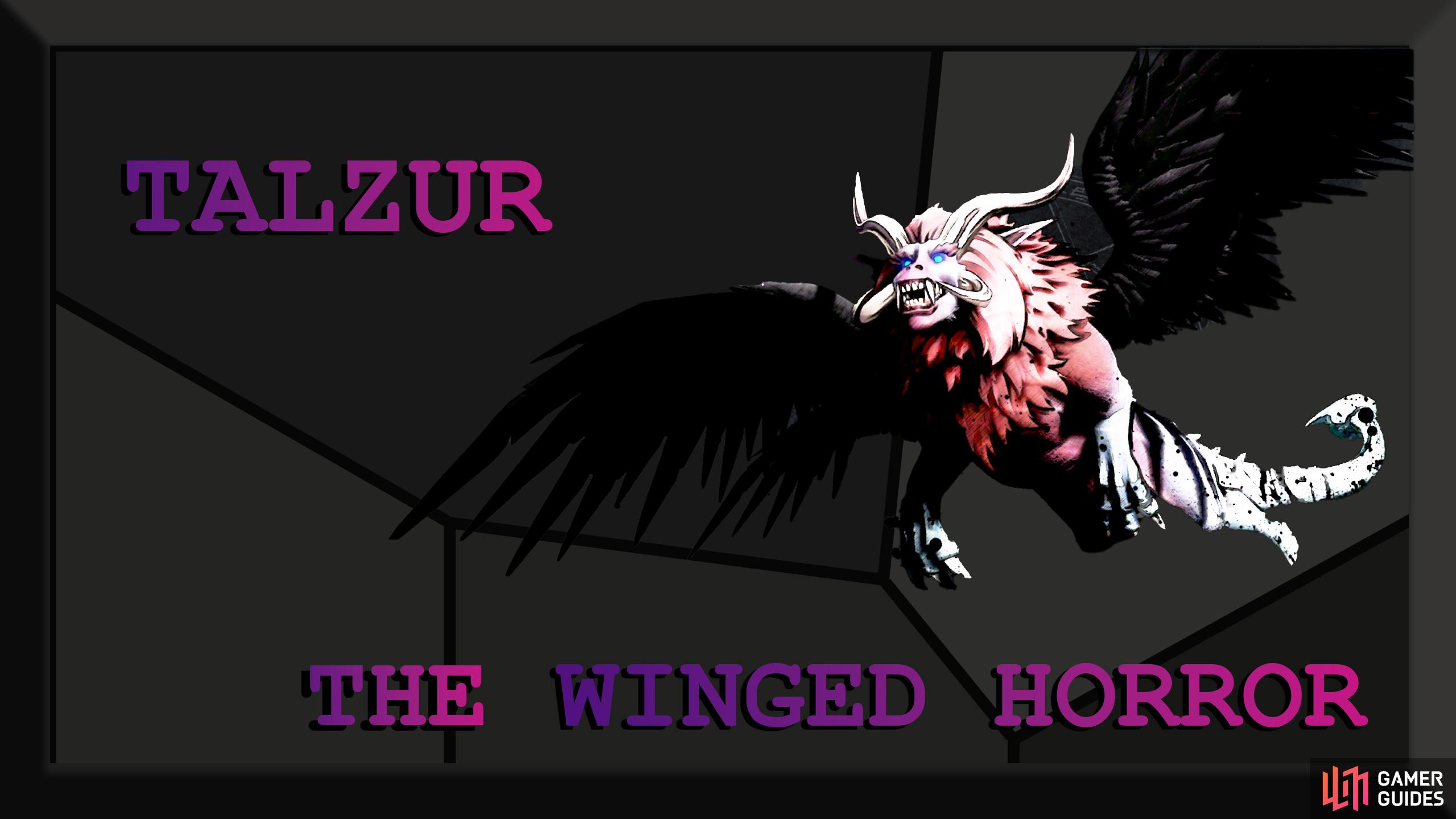 Talzur the Winged Horror is a level 86 Soul Shard boss in V Rising.