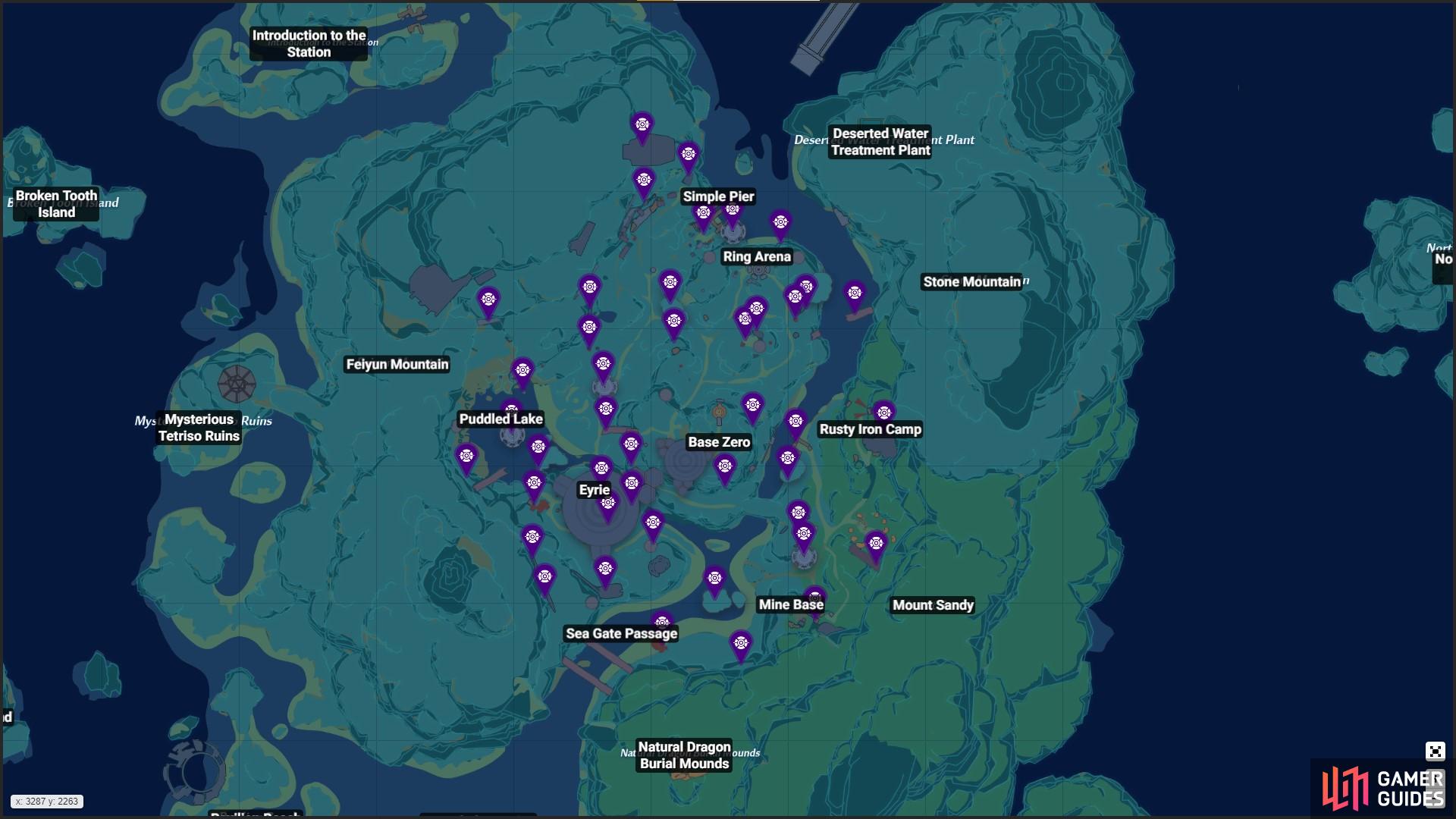 Here are the locations of all 41 Supply Pods on Artificial Islands exploration collectables.