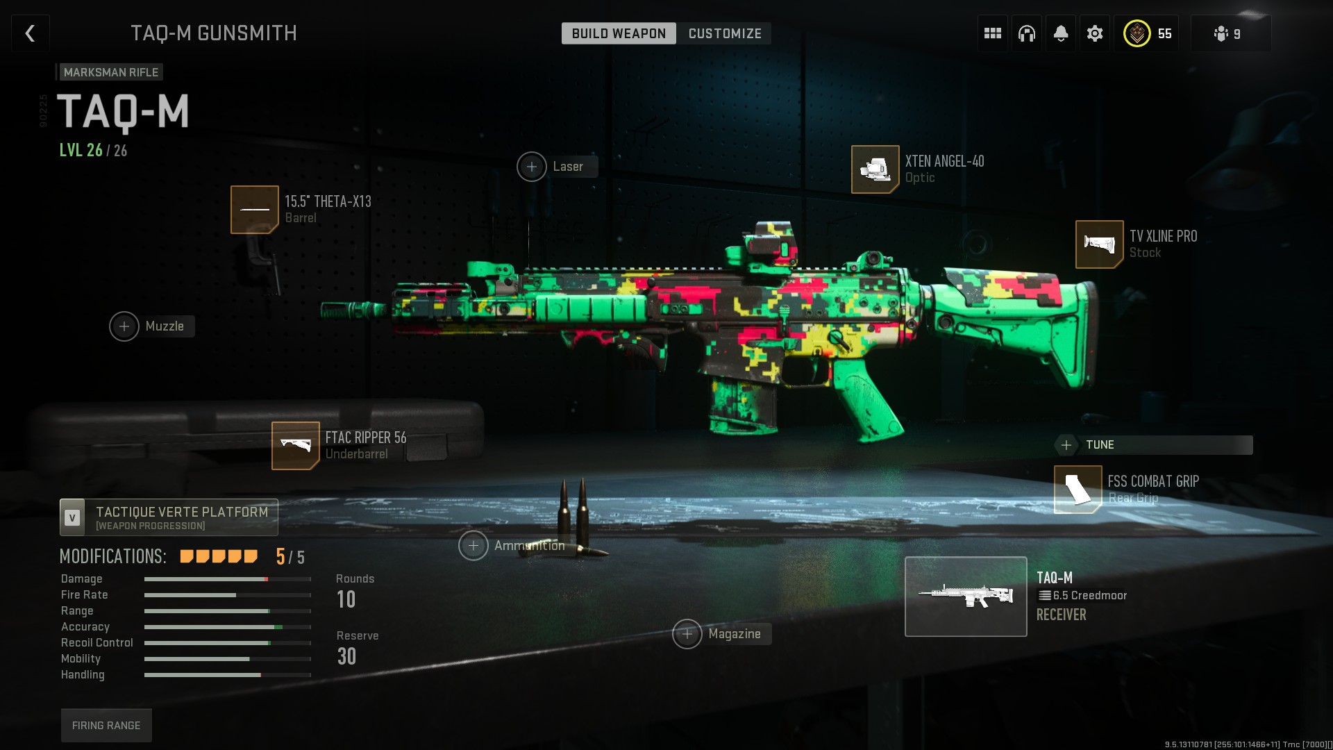 Here is an example of a loadout you can use to get the longshot camo challenges done.