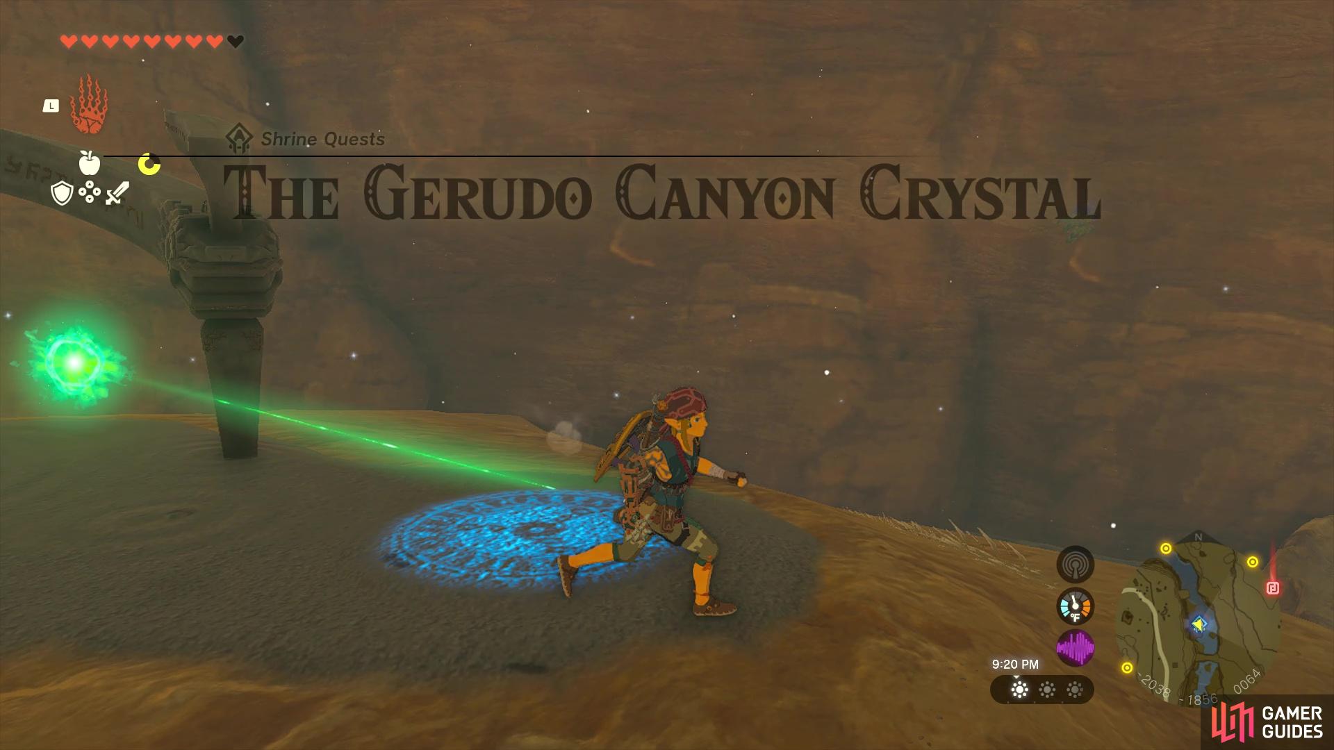 The Gerudo Canyon Crystal shrine quest will allow you to complete the Rakakudaj Shrine.