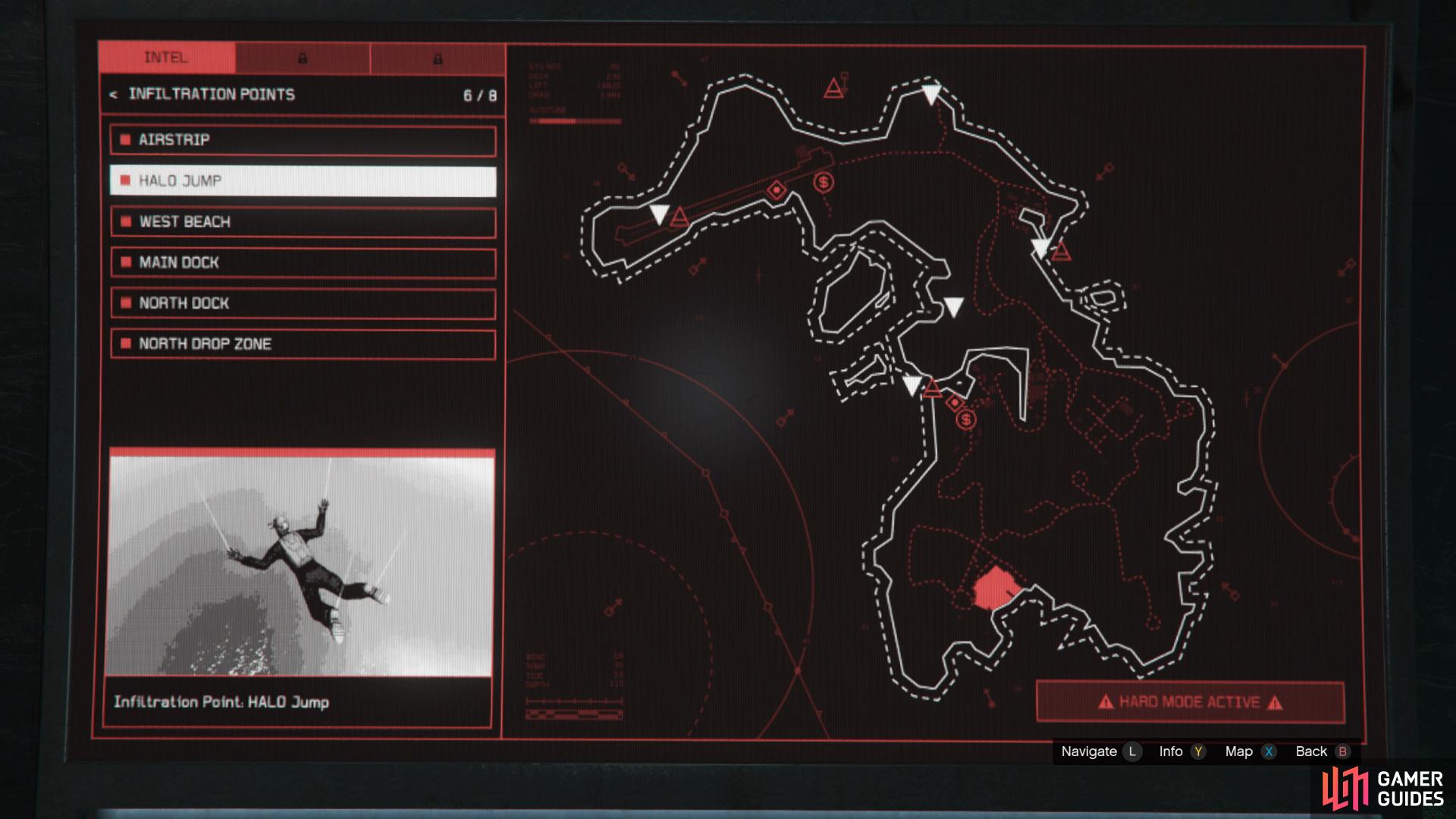 Halo Jump Infiltration Point Location. 