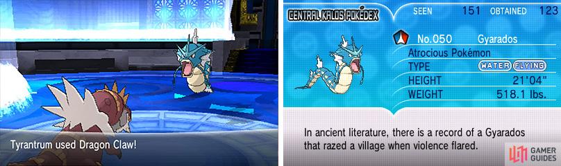 Unlike Lysandre’s Gyarados, this one doesn’t Mega Evolve. Phew!