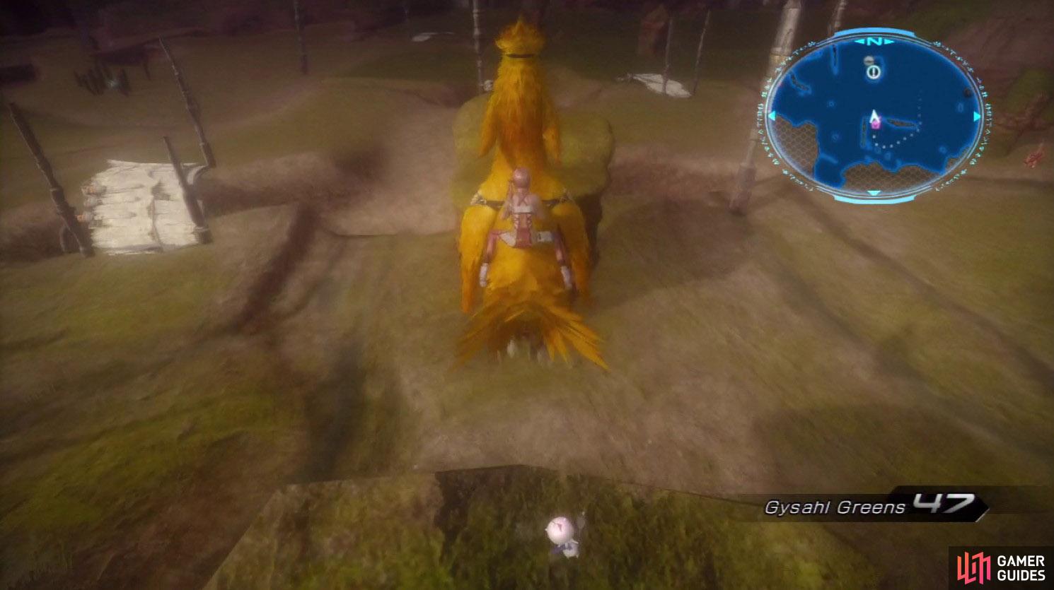 A Chocobo jump is required to reach Yomi.