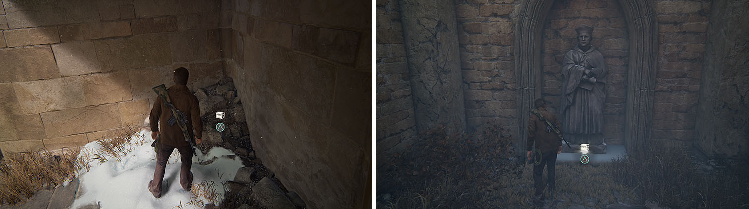 Left: Traveling Inkwell with Seal / Right: Carved Ivory Vanitas