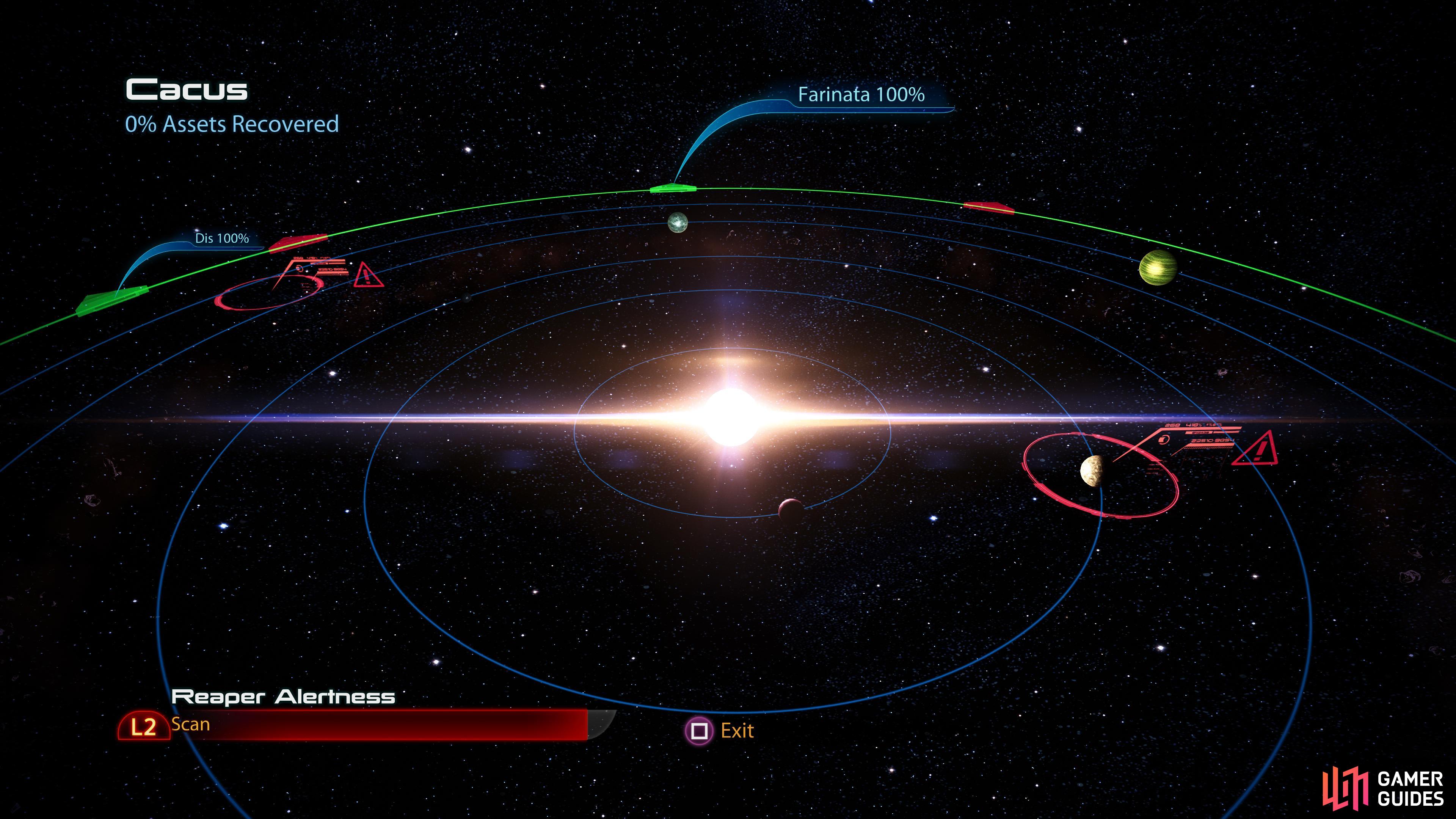 Points of interest in the Cacus system.